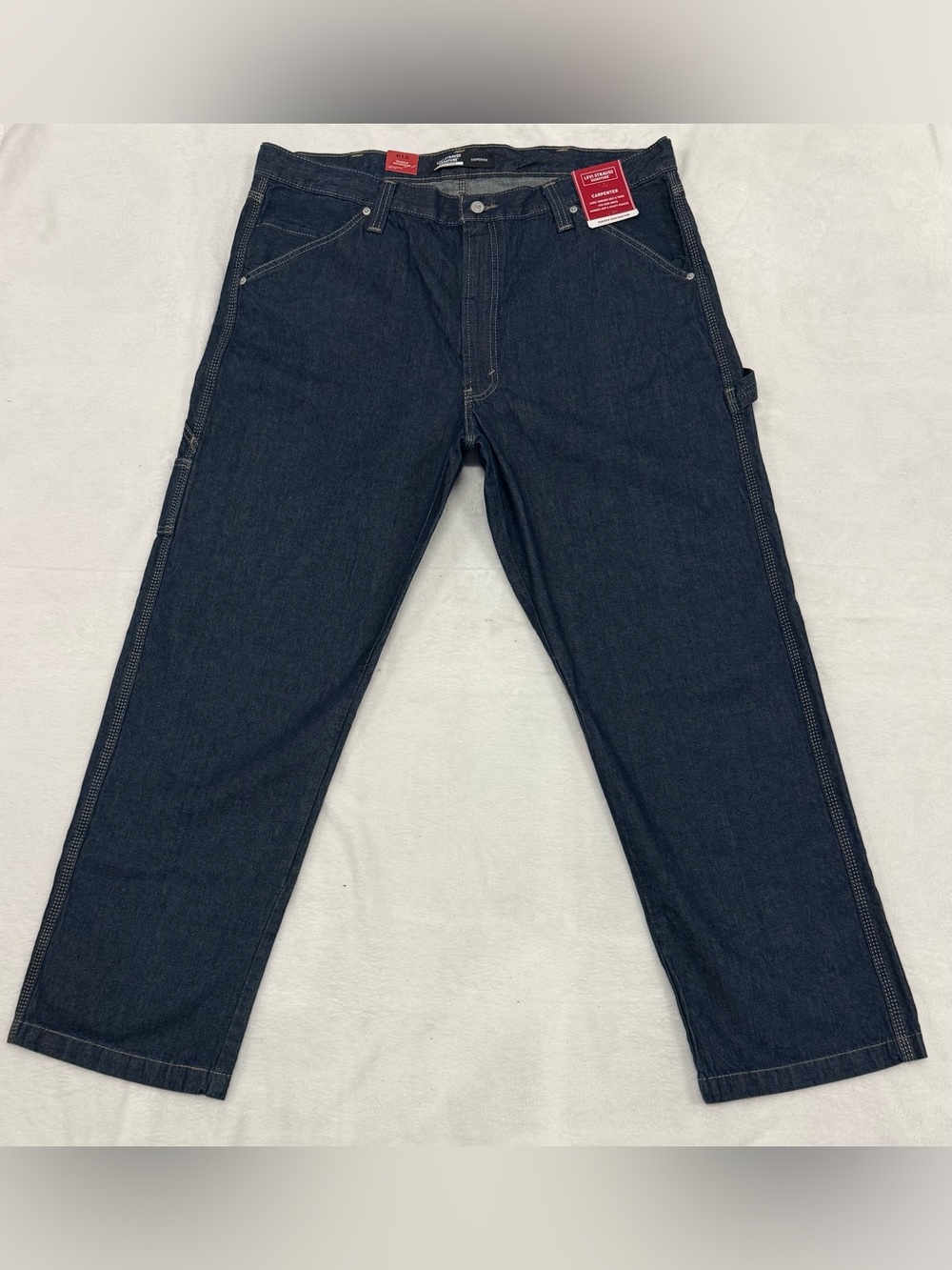 Men’s Levi Strauss Signature Workwear Carpenter Jeans 40x32 Dark Wash NWT